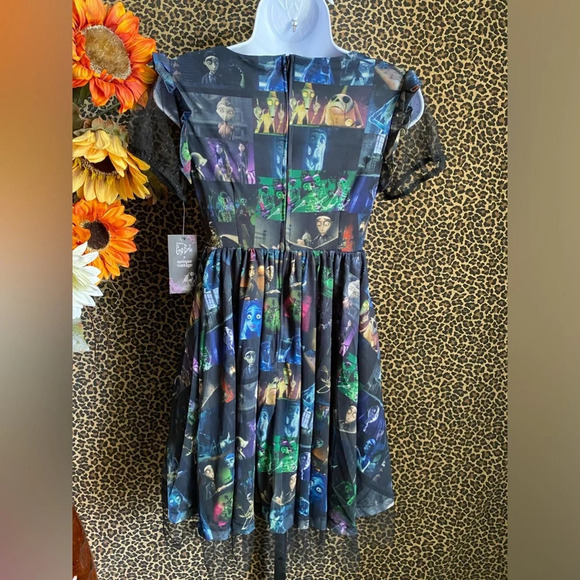 🦋B2G1🦋UNIQUE VINTAGE Tim Burton’s Corpse Bride Scene Collage Print Dress… - Picture 6 of 13